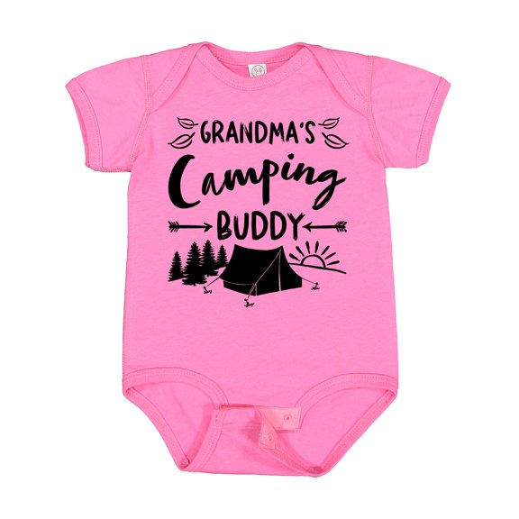 Inktastic Grandmas Camping Buddy Boys or Girls Baby Bodysuit