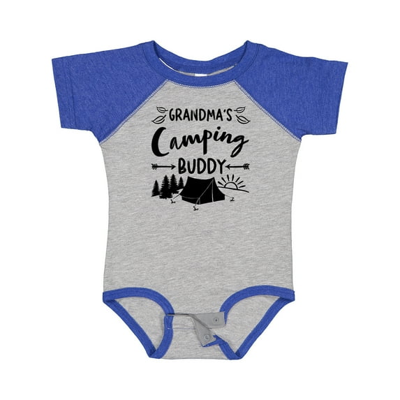 Inktastic Grandmas Camping Buddy Boys or Girls Baby Bodysuit