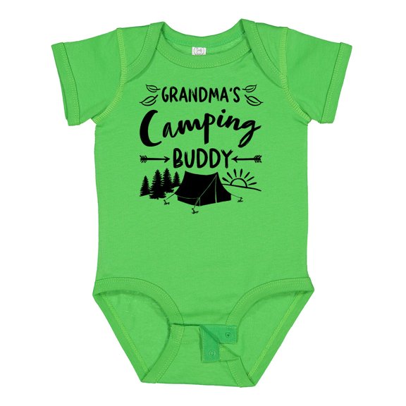 Inktastic Grandmas Camping Buddy Boys or Girls Baby Bodysuit