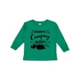 thumbnail image 1 of Inktastic Grandmas Camping Buddy Boys or Girls Long Sleeve Toddler T-Shirt, 1 of 5