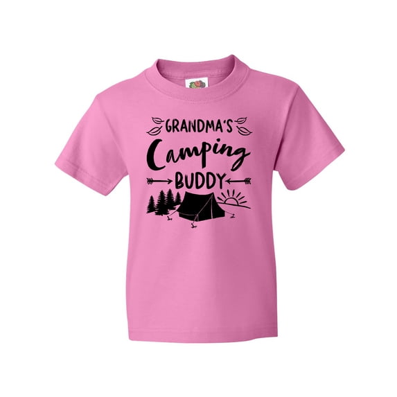 Inktastic Grandmas Camping Buddy Youth T-Shirt