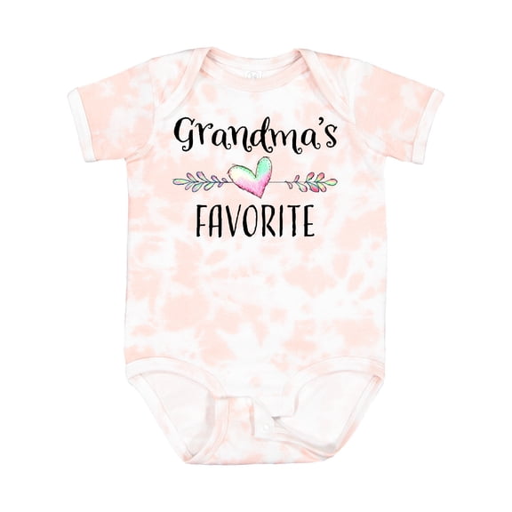 Inktastic Grandmas Favorite Heart Grandchild Boys or Girls Baby Bodysuit