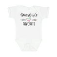 thumbnail image 1 of Inktastic Grandmas Favorite Heart Grandchild Boys or Girls Baby Bodysuit, 1 of 5