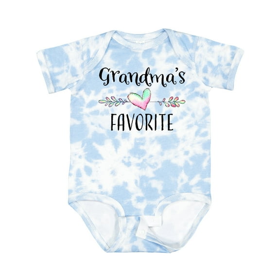Inktastic Grandmas Favorite Heart Grandchild Boys or Girls Baby Bodysuit