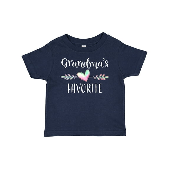 Inktastic Grandmas Favorite Heart Grandchild Boys or Girls Baby T-Shirt