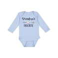 thumbnail image 1 of Inktastic Grandmas Favorite- Heart Grandchild Boys or Girls Long Sleeve Baby Bodysuit, 1 of 5