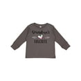 thumbnail image 1 of Inktastic Grandmas Favorite- Heart Grandchild Boys or Girls Long Sleeve Toddler T-Shirt, 1 of 5