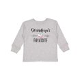 thumbnail image 1 of Inktastic Grandmas Favorite- Heart Grandchild Boys or Girls Long Sleeve Toddler T-Shirt, 1 of 5