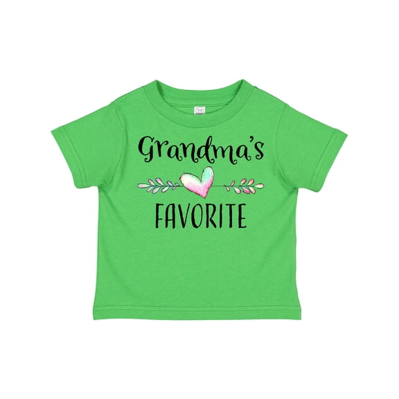 Inktastic Grandmas Favorite Heart Grandchild Boys or Girls Toddler T-Shirt