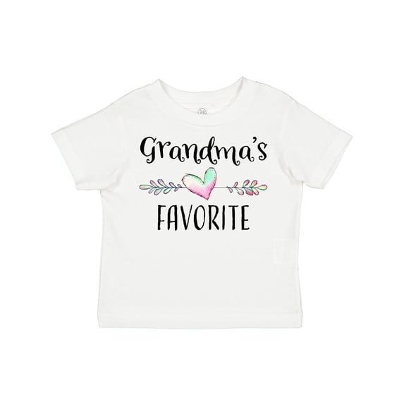 Inktastic Grandmas Favorite Heart Grandchild Boys or Girls Toddler T-Shirt