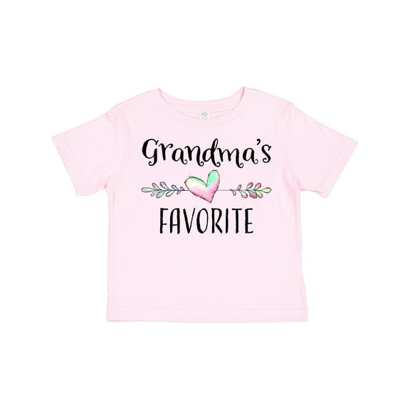 Inktastic Grandmas Favorite Heart Grandchild Boys or Girls Toddler T-Shirt