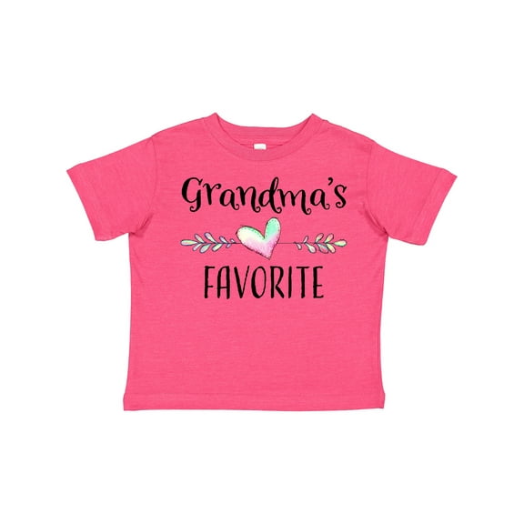 Inktastic Grandmas Favorite Heart Grandchild Boys or Girls Toddler T-Shirt