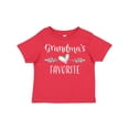 thumbnail image 1 of Inktastic Grandmas Favorite- Heart Grandchild Boys or Girls Toddler T-Shirt, 1 of 5