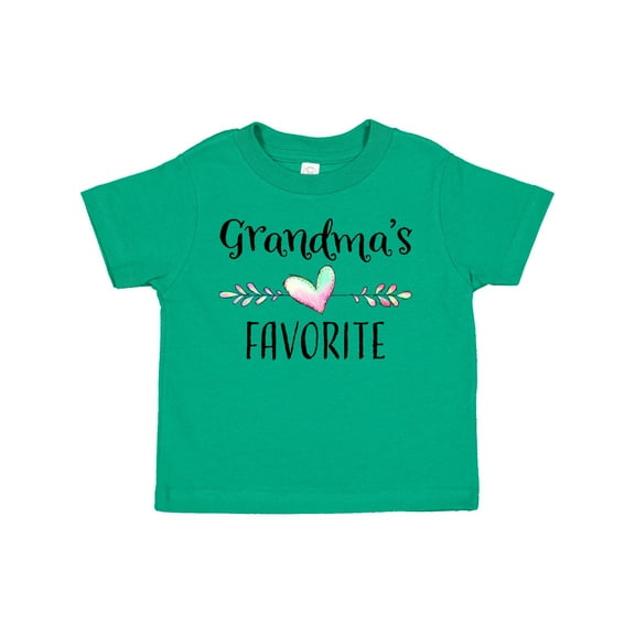 Inktastic Grandmas Favorite Heart Grandchild Boys or Girls Toddler T-Shirt