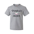 thumbnail image 1 of Inktastic Grandmas Favorite Heart Grandchild Youth T-Shirt, 1 of 3