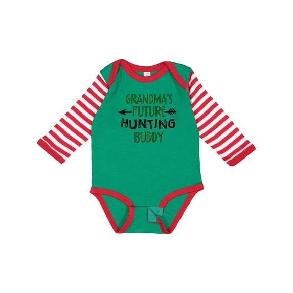 Inktastic Grandmas Future Hunting Buddy Boys or Girls Long Sleeve Baby Bodysuit