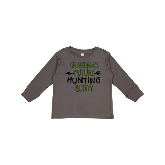 Inktastic Grandmas Future Hunting Buddy Boys or Girls Long Sleeve Toddler T-Shirt