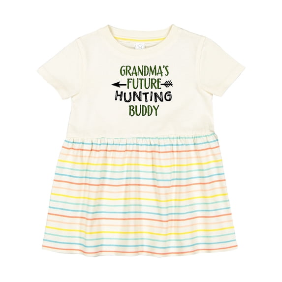 Inktastic Grandmas Future Hunting Buddy Girls Baby Dress
