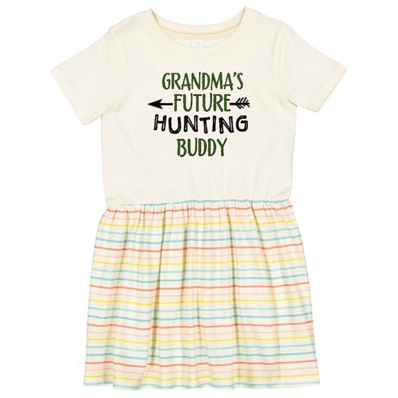 Inktastic Grandmas Future Hunting Buddy Girls Toddler Dress