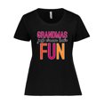 thumbnail image 1 of Inktastic Grandmas Have Fun Women's Plus Size T-Shirt, 1 of 5