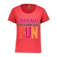 thumbnail image 1 of Inktastic Grandmas Have Fun Women's Plus Size T-Shirt, 1 of 5