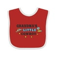 thumbnail image 1 of Inktastic Grandmas Little Cowboy with Cowboy Hat and Boots Boys Baby Bib, 1 of 4