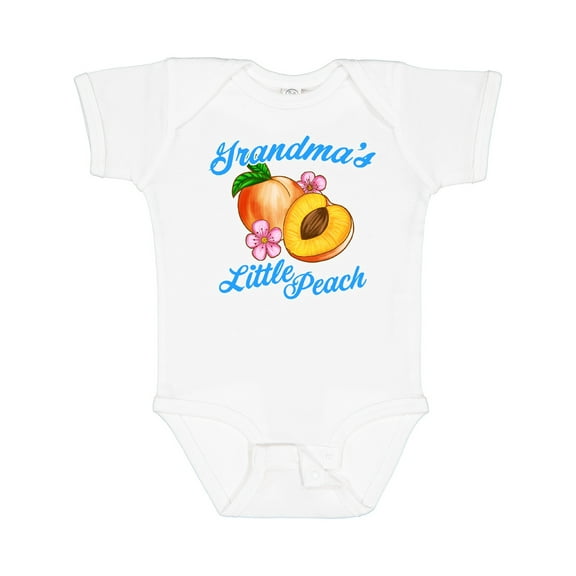 Inktastic Grandmas Little Peach Girls Baby Bodysuit