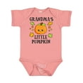 thumbnail image 1 of Inktastic Grandmas Little Pumpkin with Leaves and Stars Boys or Girls Baby Bodysuit, 1 of 5