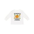 thumbnail image 1 of Inktastic Grandmas Little Pumpkin with Leaves and Stars Boys or Girls Long Sleeve Toddler T-Shirt, 1 of 5