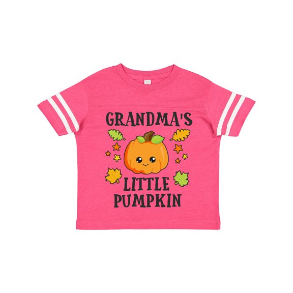 Inktastic Grandmas Little Pumpkin with Leaves and Stars Boys or Girls Toddler T-Shirt
