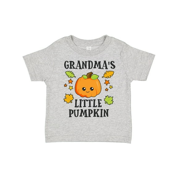 Inktastic Grandmas Little Pumpkin with Leaves and Stars Boys or Girls Toddler T-Shirt