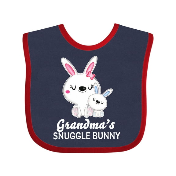 Inktastic Grandmas Snuggle Bunny Easter Boys Baby Bib