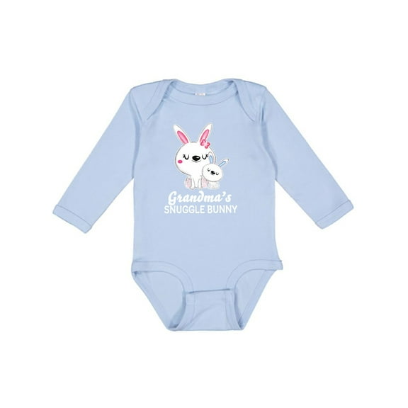Inktastic Grandmas Snuggle Bunny Easter Boys Long Sleeve Baby Bodysuit