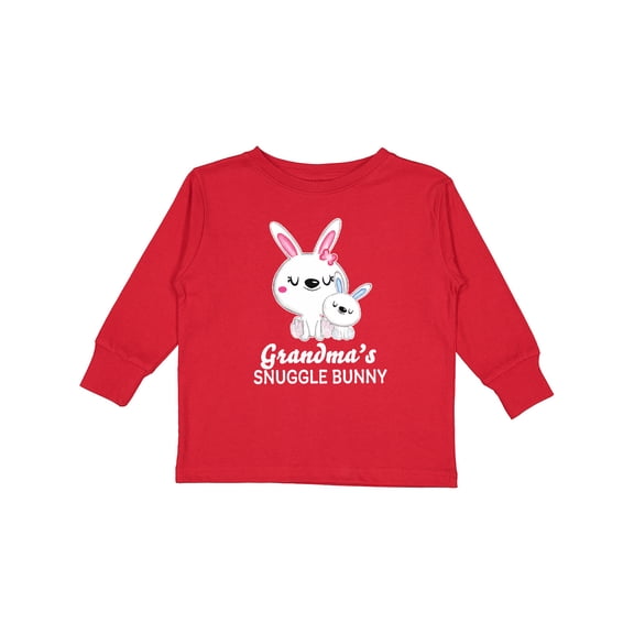 Inktastic Grandmas Snuggle Bunny Easter Boys Long Sleeve Toddler T-Shirt