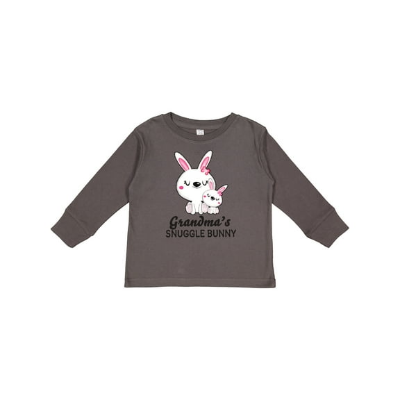 Inktastic Grandmas Snuggle Bunny Easter Girls Long Sleeve Toddler T-Shirt