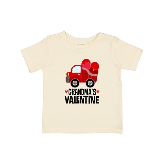 Inktastic Grandmas Valentine Baby Boy Heart Truck Boys Baby T-Shirt