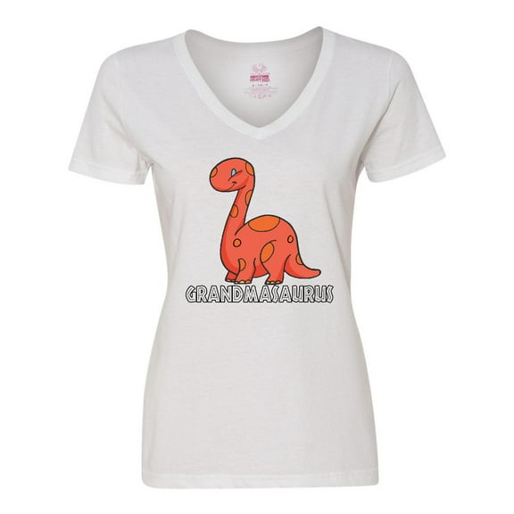 Inktastic Grandmasaurus Women's V-Neck T-Shirt