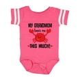 thumbnail image 1 of Inktastic Grandmom Loves Me Grandchild Boys or Girls Baby Bodysuit, 1 of 5
