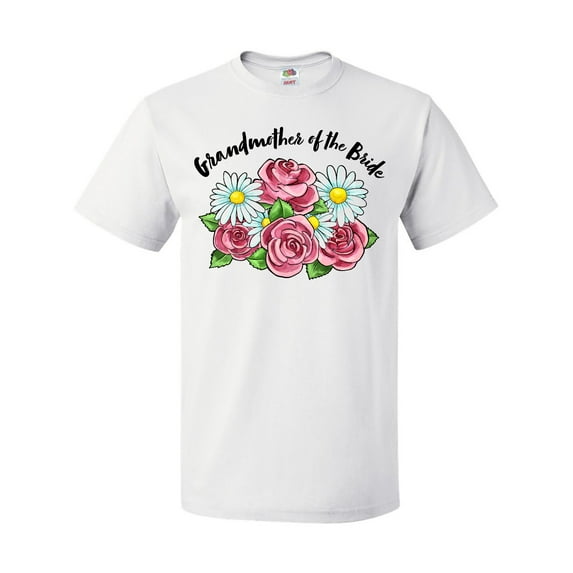 Inktastic Grandmother of the Bride Roses and Daisies T-Shirt