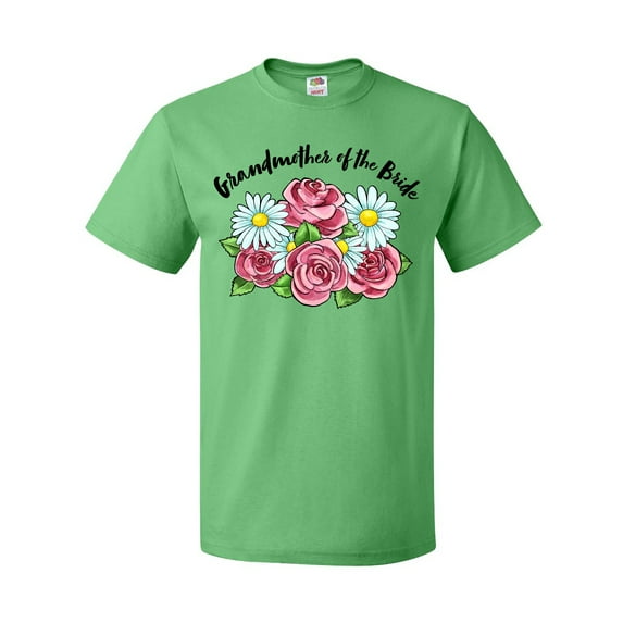 Inktastic Grandmother of the Bride Roses and Daisies T-Shirt