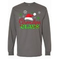 thumbnail image 1 of Inktastic Grandpa Claus with Christmas Santa Hat and Snowflakes Long Sleeve T-Shirt, 1 of 5