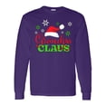 thumbnail image 1 of Inktastic Grandpa Claus with Christmas Santa Hat and Snowflakes Long Sleeve T-Shirt, 1 of 5