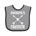 thumbnail image 1 of Inktastic Grandpa Favorite Grandchild Gift Boys or Girls Baby Bib, 1 of 4
