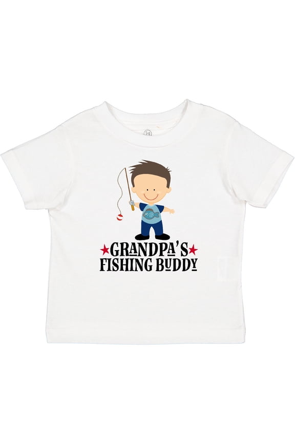 Grandpa Fishing Buddy Fisherman Boys Baby T-Shirt