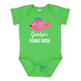 thumbnail image 1 of Inktastic Grandpa Fishing Buddy Girls Fish Girls Baby Bodysuit, 1 of 5