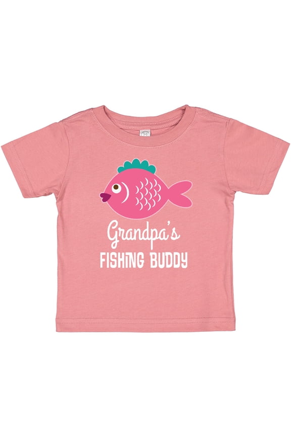Grandpa Fishing Buddy Girls Fish Girls Baby T-Shirt