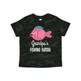 thumbnail image 1 of Inktastic Grandpa Fishing Buddy Girls Fish Girls Toddler T-Shirt, 1 of 5