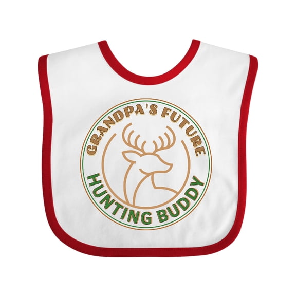 Inktastic Grandpa Future Hunting Buddy Deer Boys Baby Bib