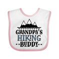 thumbnail image 1 of Inktastic Grandpa Hiking Buddy Hiker Boys Baby Bib, 1 of 4