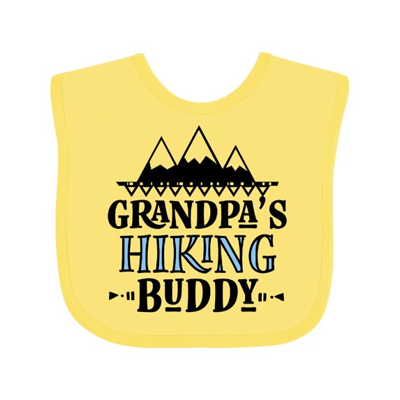 Inktastic Grandpa Hiking Buddy Hiker Boys Baby Bib